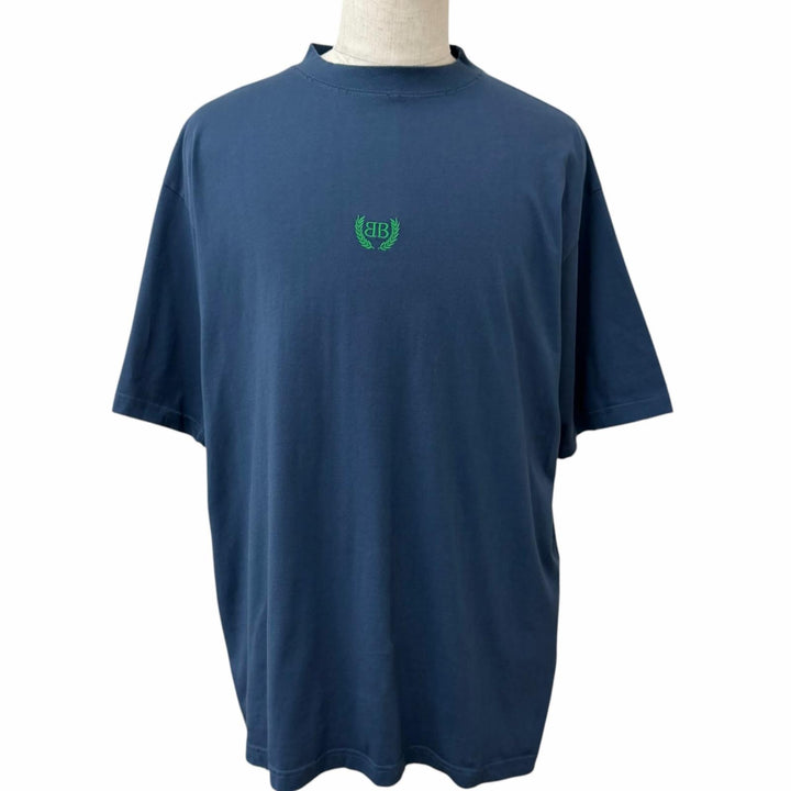 極美品□BALENCIAGA バレンシアガ 2024年製 764235 LAUREL CLASSIC MEDIUM FIT T-SHIRT 半袖Ｔシャツ M ポルトガル製 正規品
