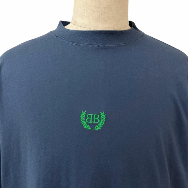 極美品□BALENCIAGA バレンシアガ 2024年製 764235 LAUREL CLASSIC MEDIUM FIT T-SHIRT 半袖Ｔシャツ M ポルトガル製 正規品