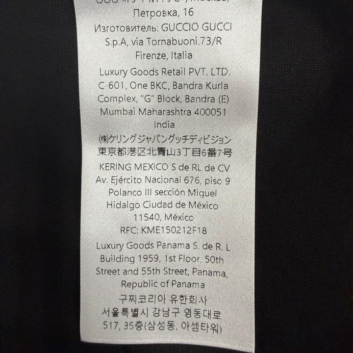 未使用品▼GUCCI グッチ 24AW 798623 ウール100% エンブロイダリー サイドロゴライン パンツ グレー IT 48 イタリア製 正規品 メンズ