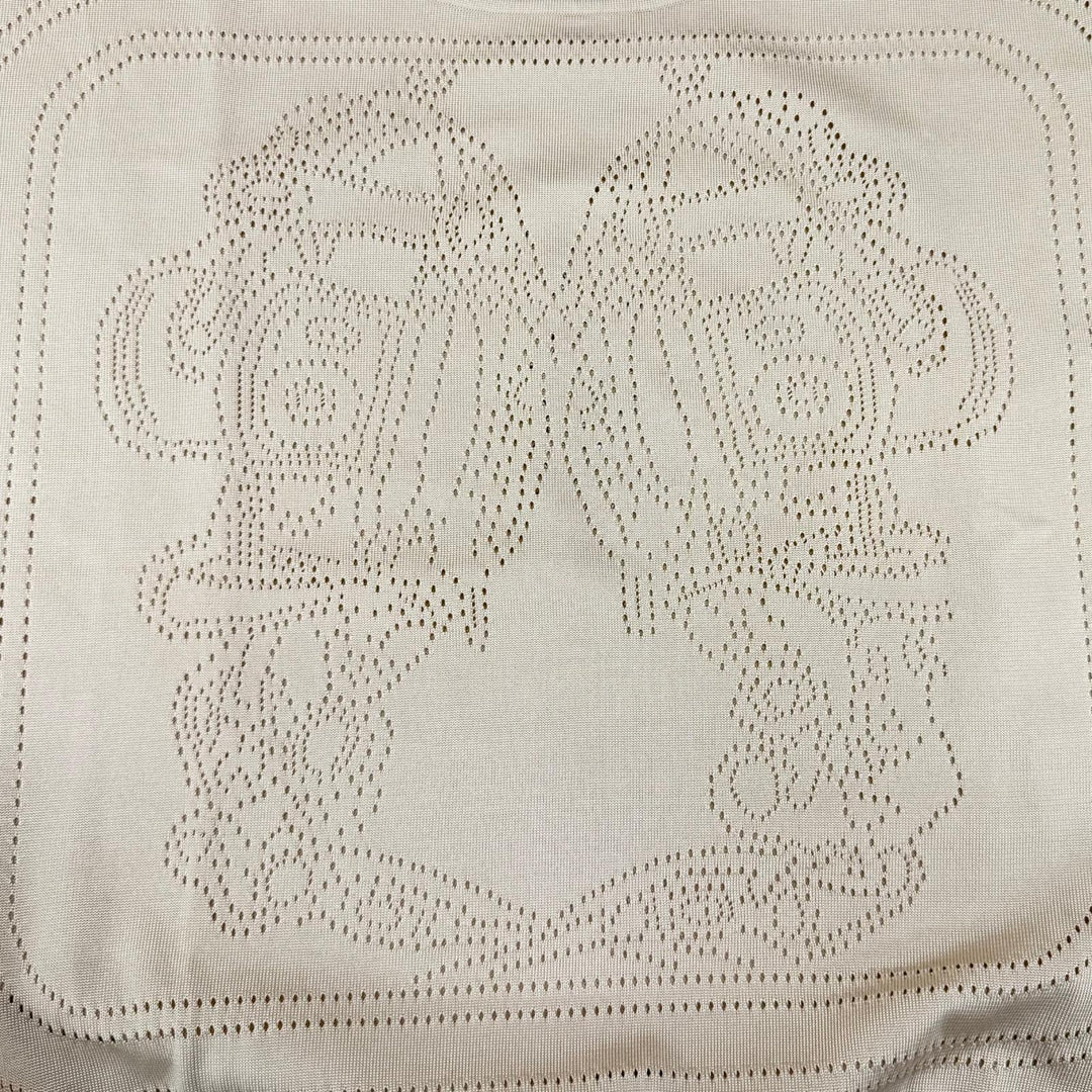 極美品★HERMES エルメス 23SS 3E2617D9 BRIDES de GALA 式典用馬勒 シルク ナイロン混 サマーニット ベスト トップス IT 42 正規品