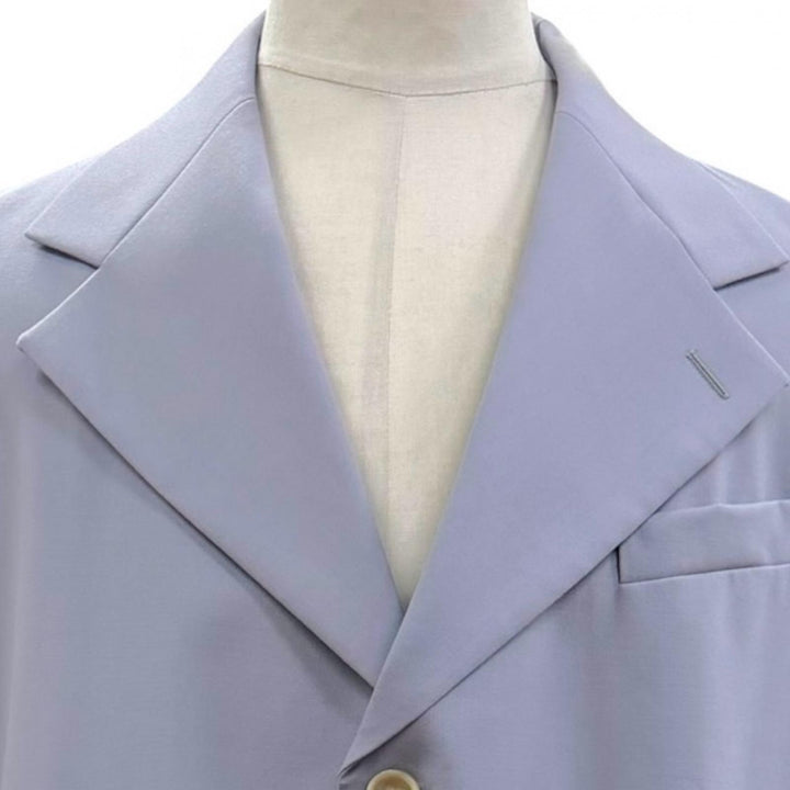 極美品▼MARNI マルニ TUMU0021A0 ウール100% シングル チェスターコート ブルーグレー IT 46 イタリア製 正規品 メンズ 春秋用◎