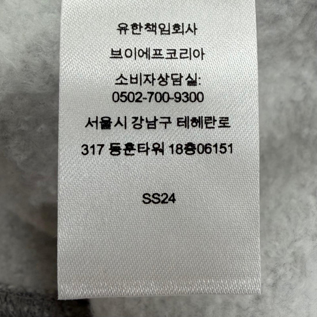 美品▼Supreme シュプリーム 24SS Small Box Raglan Crewneck スモールボックスロゴ プルオーバー スウェット グレー L カナダ製 正規品