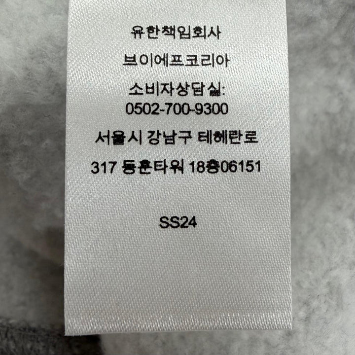 美品▼Supreme シュプリーム 24SS Small Box Raglan Crewneck スモールボックスロゴ プルオーバー スウェット グレー L カナダ製 正規品