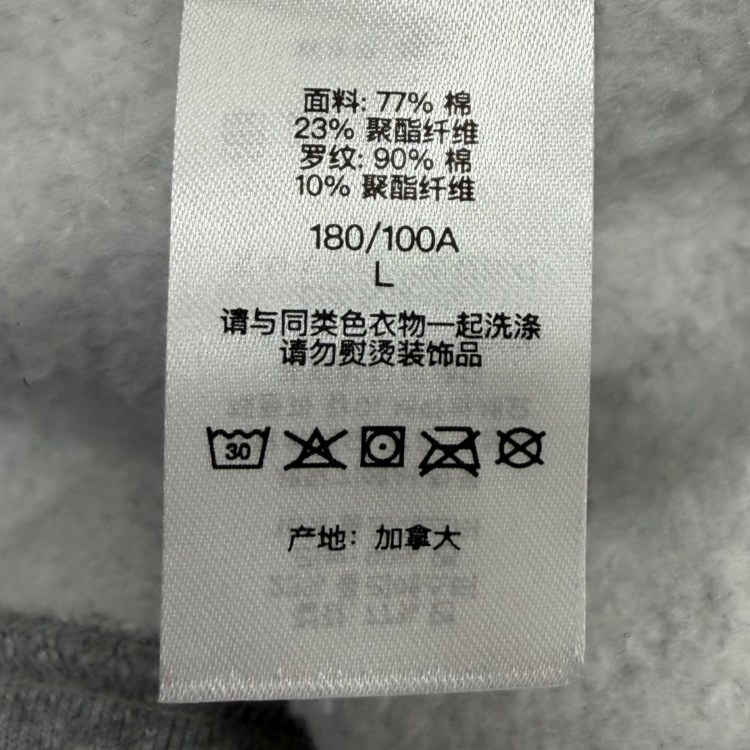 美品▼Supreme シュプリーム 24SS Small Box Raglan Crewneck スモールボックスロゴ プルオーバー スウェット グレー L カナダ製 正規品