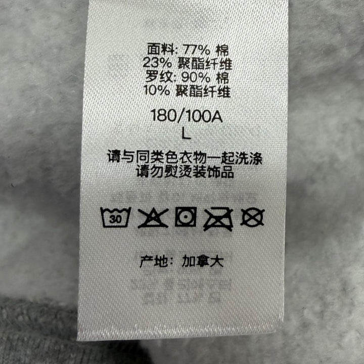 美品▼Supreme シュプリーム 24SS Small Box Raglan Crewneck スモールボックスロゴ プルオーバー スウェット グレー L カナダ製 正規品