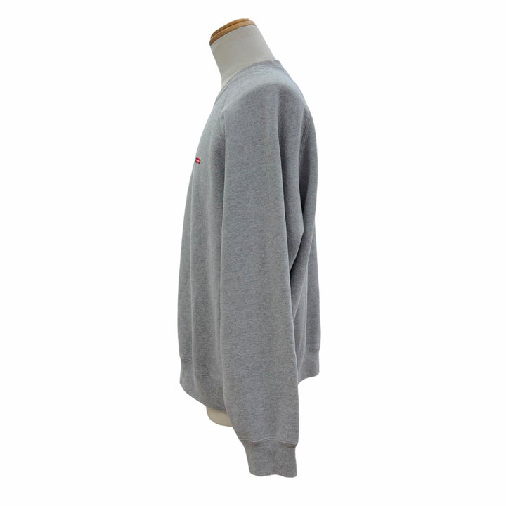 美品▼Supreme シュプリーム 24SS Small Box Raglan Crewneck スモールボックスロゴ プルオーバー スウェット グレー L カナダ製 正規品