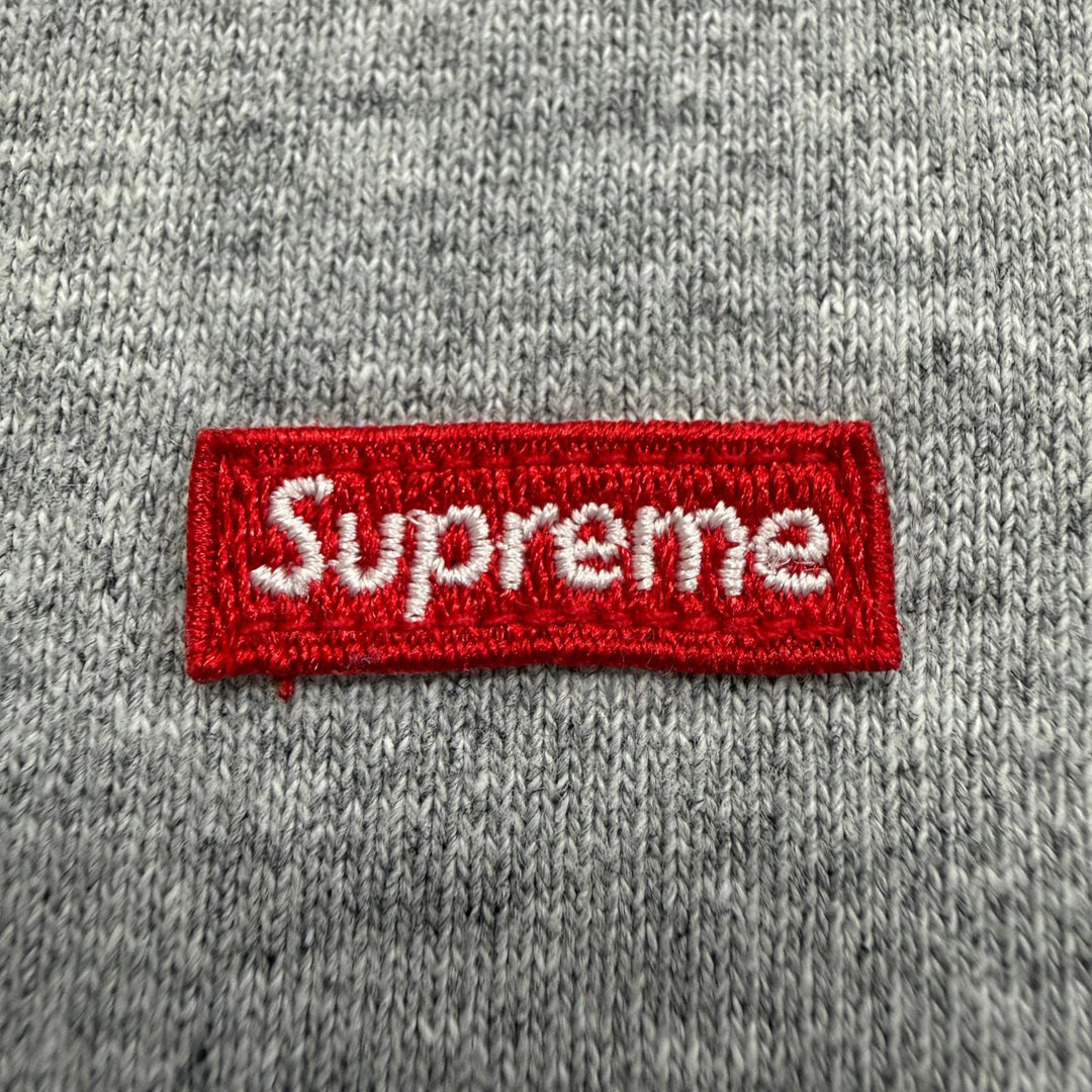 美品▼Supreme シュプリーム 24SS Small Box Raglan Crewneck スモールボックスロゴ プルオーバー スウェット グレー L カナダ製 正規品