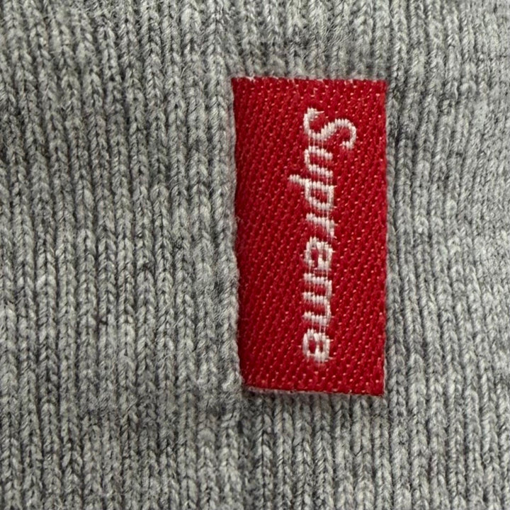 美品▼Supreme シュプリーム 24SS Small Box Raglan Crewneck スモールボックスロゴ プルオーバー スウェット グレー L カナダ製 正規品