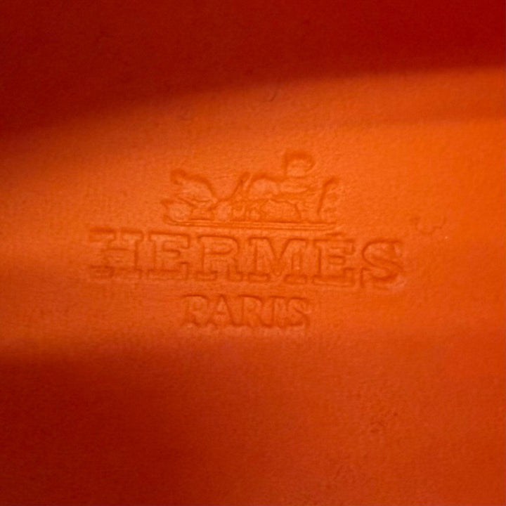 未使用品▼HERMES エルメス DUEL デュエル レザー使い レースアップ スリッポン スニーカー ピンク ブラック IT 44 メンズ 箱・保存袋付