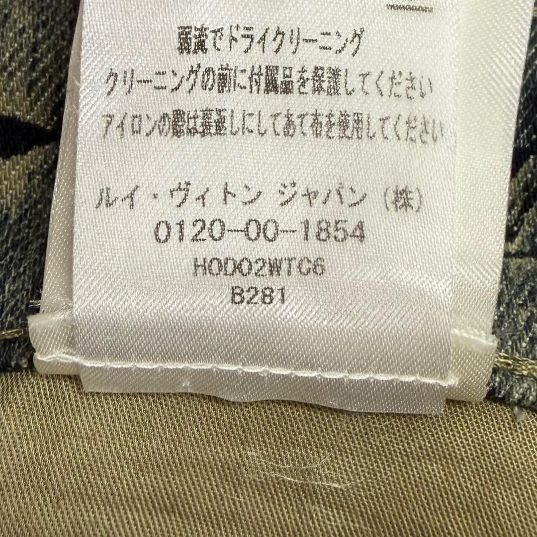 極美品▼LOUIS VUITTON ルイヴィトン 23SS モノグラム テーラード ボタンフライ デニムパンツ インディゴ 28 イタリア製 正規品 メンズ