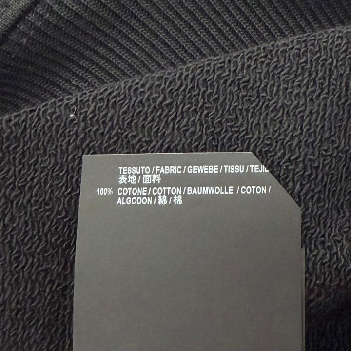 未使用品▼BALENCIAGA バレンシアガ 528351 コットン100% ロゴプリント フーデッド プルオーバー パーカー ブラック S 正規品 メンズ