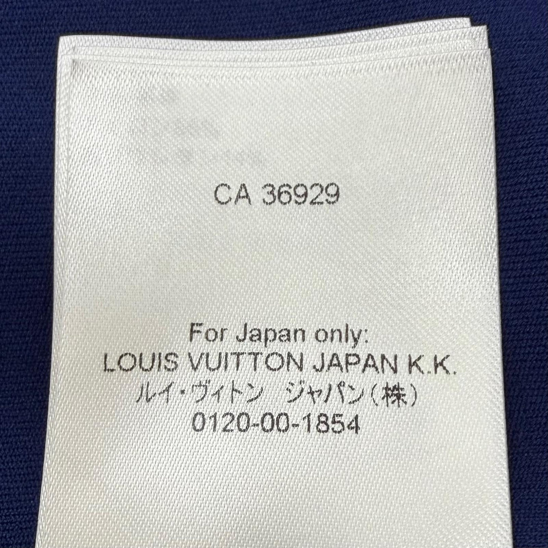 極美品▼LOUIS VUITTON ルイヴィトン 24SS モノグラム フーデッド ジップアップ ブルゾン パーカー ブルー L イタリア製 正規品 メンズ