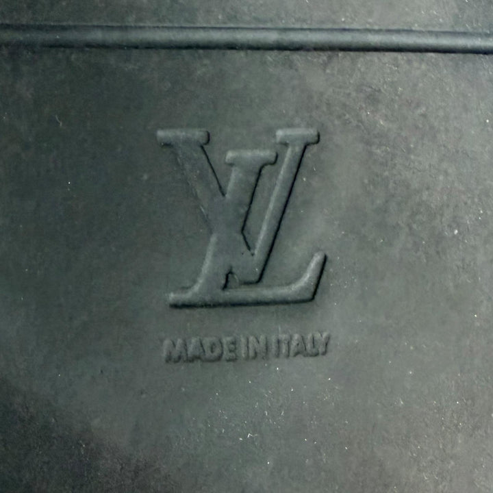 美品□LOUIS VUITTON NBA ルイヴィトン NBA 2021年製 レザー モノグラム スライドサンダル ブラック 7 イタリア製 メンズ 箱・保存袋付き