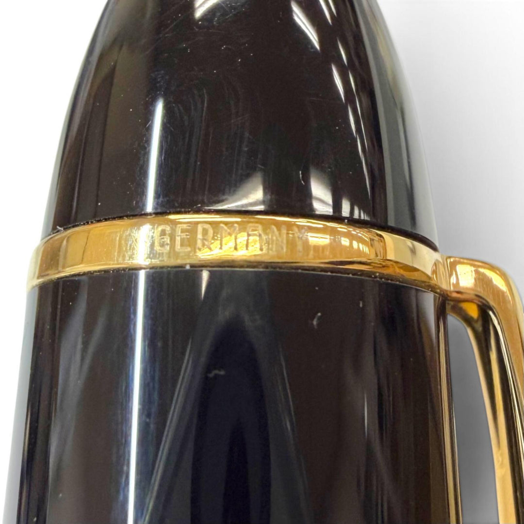 極美品▼MONTBLANC モンブラン マイスターシュテュック 149 ペン先18K OBニブ 希少 ホワイトスター 万年筆 ブラック ゴールド ドイツ製