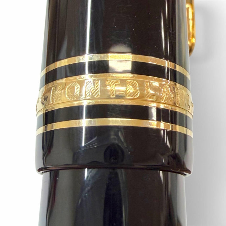 極美品▼MONTBLANC モンブラン マイスターシュテュック 149 ペン先18K OBニブ 希少 ホワイトスター 万年筆 ブラック ゴールド ドイツ製