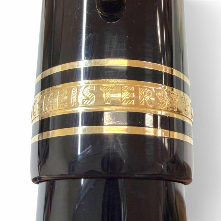 極美品▼MONTBLANC モンブラン マイスターシュテュック 149 ペン先18K OBニブ 希少 ホワイトスター 万年筆 ブラック ゴールド ドイツ製