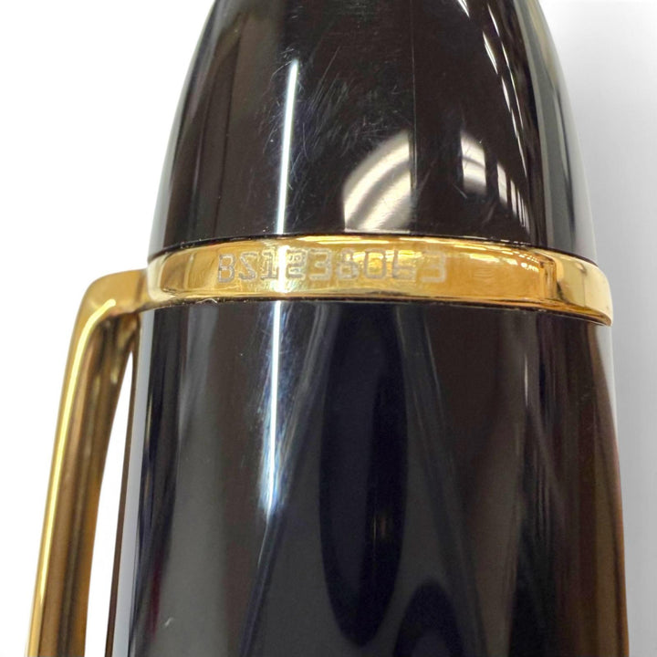 極美品▼MONTBLANC モンブラン マイスターシュテュック 149 ペン先18K OBニブ 希少 ホワイトスター 万年筆 ブラック ゴールド ドイツ製