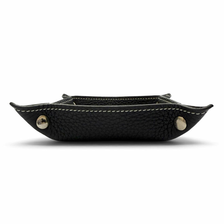 美品▼HERMES エルメス ヴィドポッシュ ミニ トリヨンクレマンス シルバー金具 Hロゴ 小物入れ トレイ トレー ブラック B刻印 フランス製