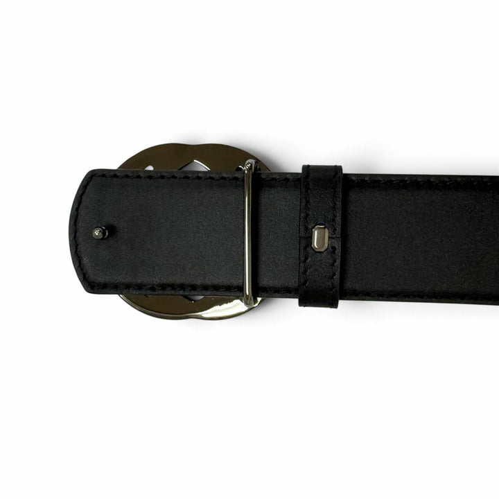 未使用品□GUCCI グッチ 849862 GGスプリーム インターロッキングGバックル リバーシブル レザーベルト ブラック 80 イタリア製 メンズ