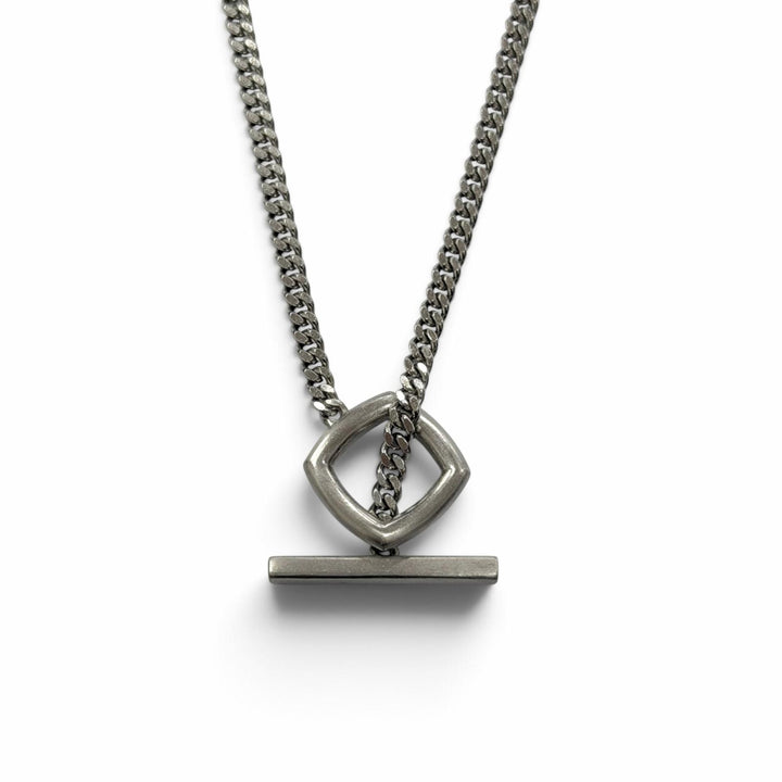 美品▼TOM WOOD トムウッド Frame Pendant 925 チェーン ネックレス シルバー 20.5インチ 重量15.1g メンズ レディース アクセサリー