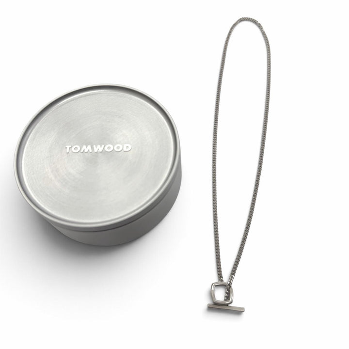 美品▼TOM WOOD トムウッド Frame Pendant 925 チェーン ネックレス シルバー 20.5インチ 重量15.1g メンズ レディース アクセサリー