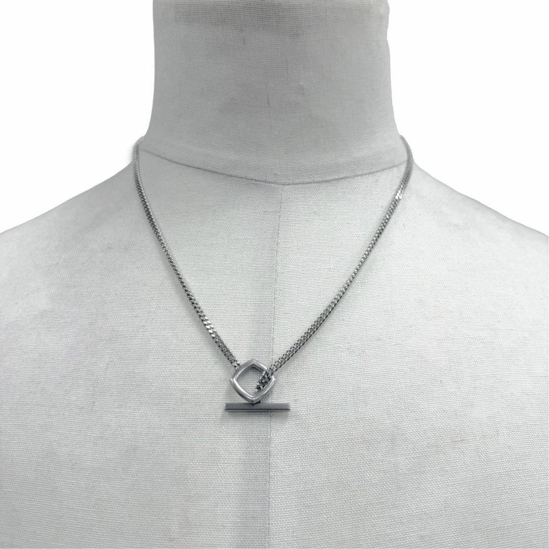 美品▼TOM WOOD トムウッド Frame Pendant 925 チェーン ネックレス シルバー 20.5インチ 重量15.1g メンズ レディース アクセサリー