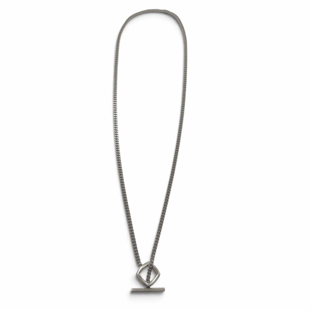 美品▼TOM WOOD トムウッド Frame Pendant 925 チェーン ネックレス シルバー 20.5インチ 重量15.1g メンズ レディース アクセサリー