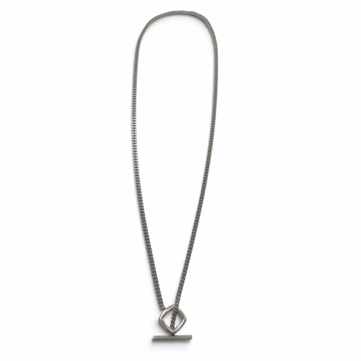 美品▼TOM WOOD トムウッド Frame Pendant 925 チェーン ネックレス シルバー 20.5インチ 重量15.1g メンズ レディース アクセサリー