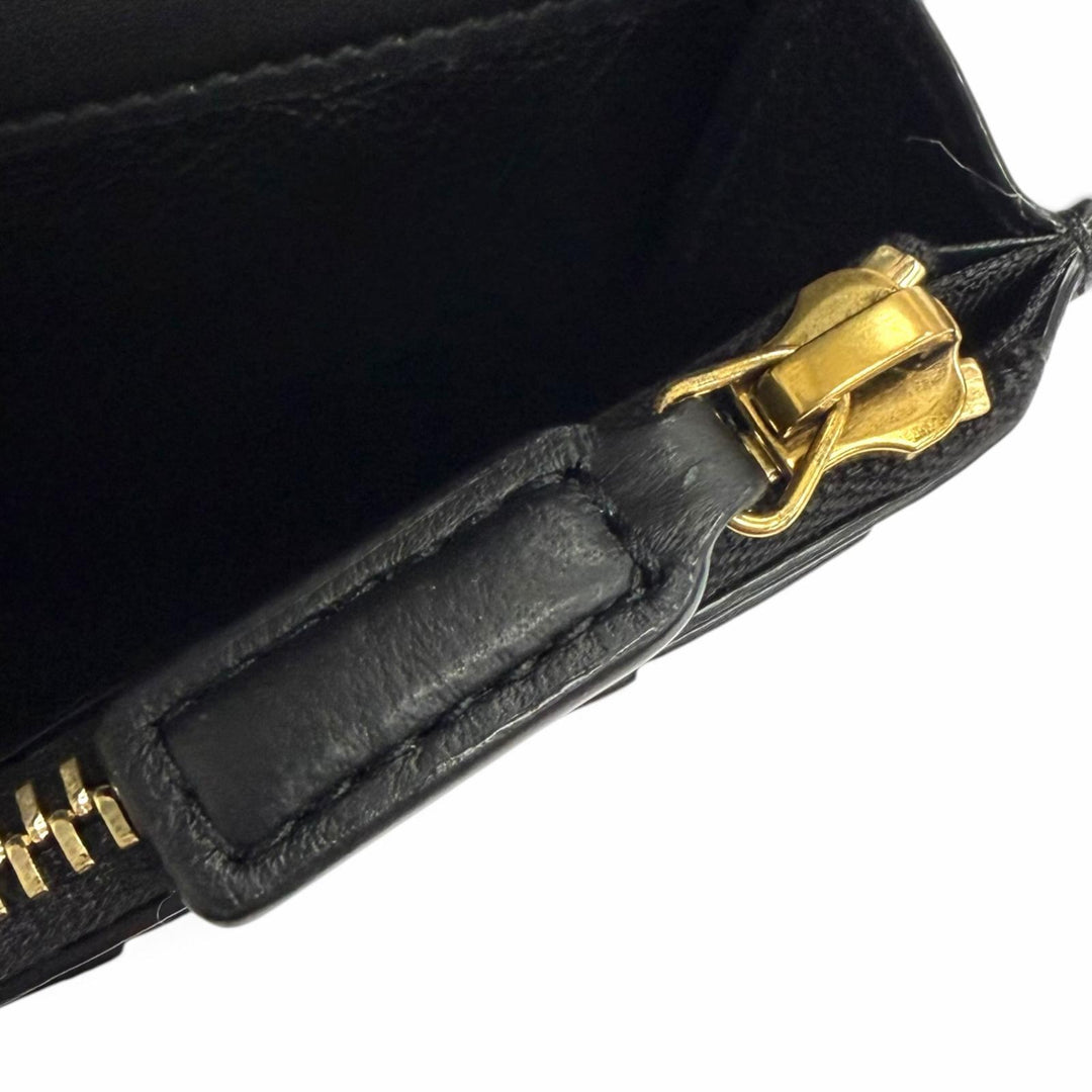 未使用品□SAINT LAURENT PARIS サンローランパリ 864305 レザー クロコダイル型押し 長財布 ブラック ゴールド金具 イタリア製 メンズ