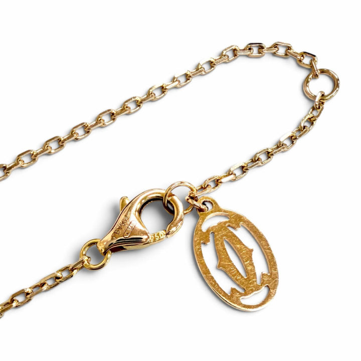 美品△Cartier カルティエ FBV562 ダムール SM ダイヤモンド ブレスレット アクセサリー 750(PG) ピンクゴールド 重量2.1g レディース