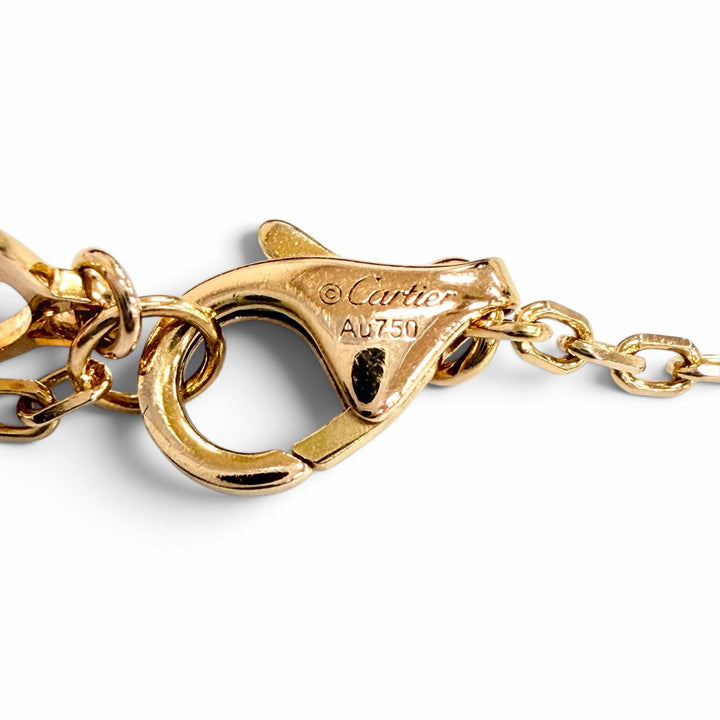 美品△Cartier カルティエ FBV562 ダムール SM ダイヤモンド ブレスレット アクセサリー 750(PG) ピンクゴールド 重量2.1g レディース