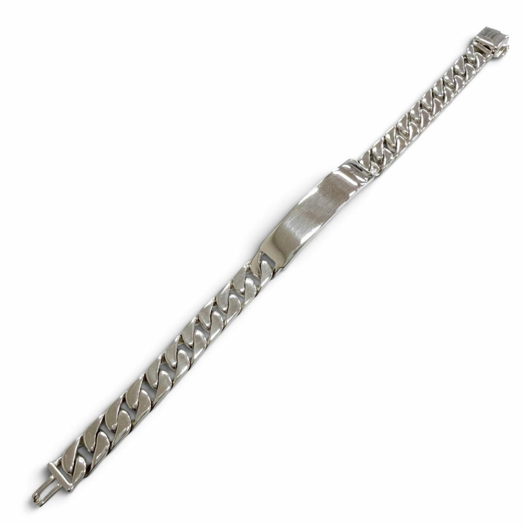 美品▼TIFFANY&amp;Co. ティファニー ヴィンテージ IDプレート 喜平 925 ブレスレット シルバー イタリア製 重量51.43g メンズ レディース