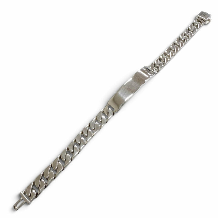 美品▼TIFFANY&amp;Co. ティファニー ヴィンテージ IDプレート 喜平 925 ブレスレット シルバー イタリア製 重量51.43g メンズ レディース