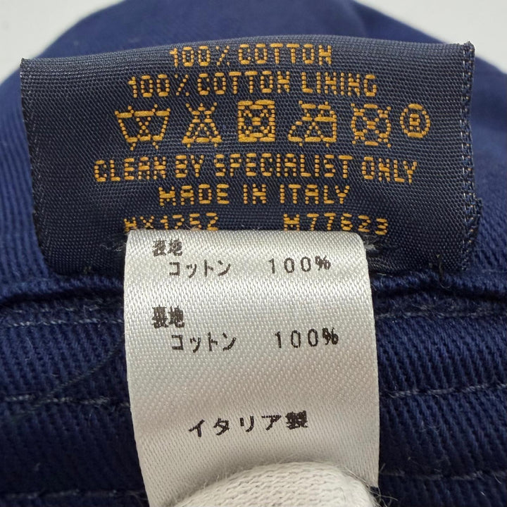 美品▼LOUIS VUITTON ルイヴィトン M77623 シャプカ LVグラフィカルストライプ ロゴ刺繍 リバーシブル パイル地 バケットハット L 正規品
