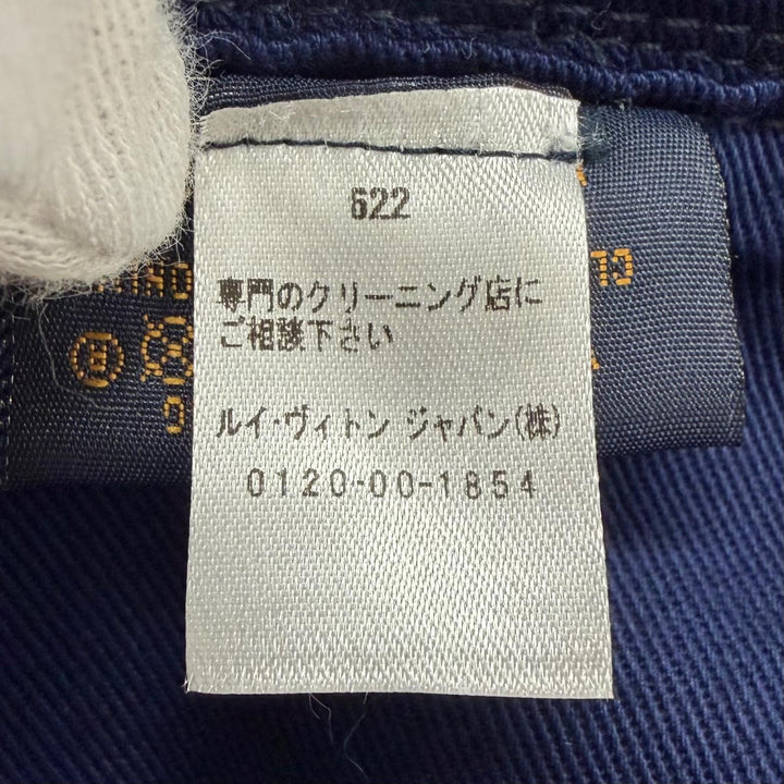 美品▼LOUIS VUITTON ルイヴィトン M77623 シャプカ LVグラフィカルストライプ ロゴ刺繍 リバーシブル パイル地 バケットハット L 正規品