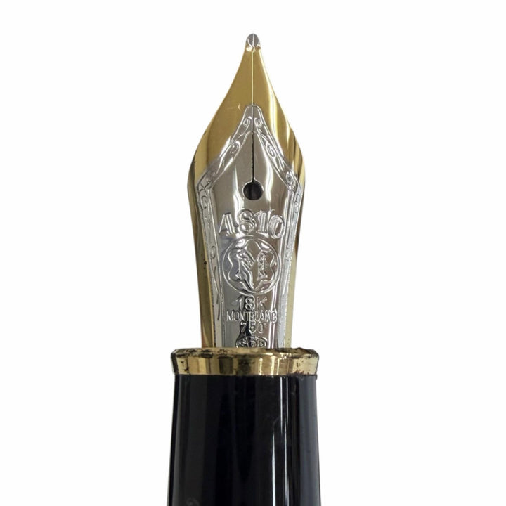 良品▼MONTBLANC モンブラン ヴィンテージ マイスターシュテュック ソリテージ ドゥエ 925 18K Mニブ ホワイトスター 万年筆 重量25.77g
