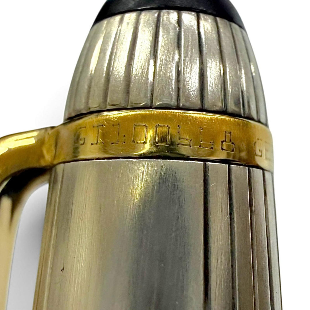 良品▼MONTBLANC モンブラン ヴィンテージ マイスターシュテュック ソリテージ ドゥエ 925 18K Mニブ ホワイトスター 万年筆 重量25.77g