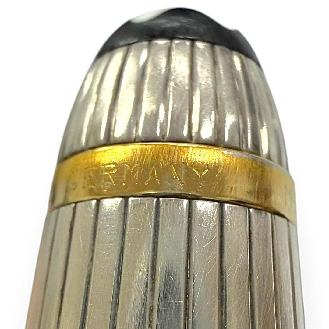良品▼MONTBLANC モンブラン ヴィンテージ マイスターシュテュック ソリテージ ドゥエ 925 18K Mニブ ホワイトスター 万年筆 重量25.77g