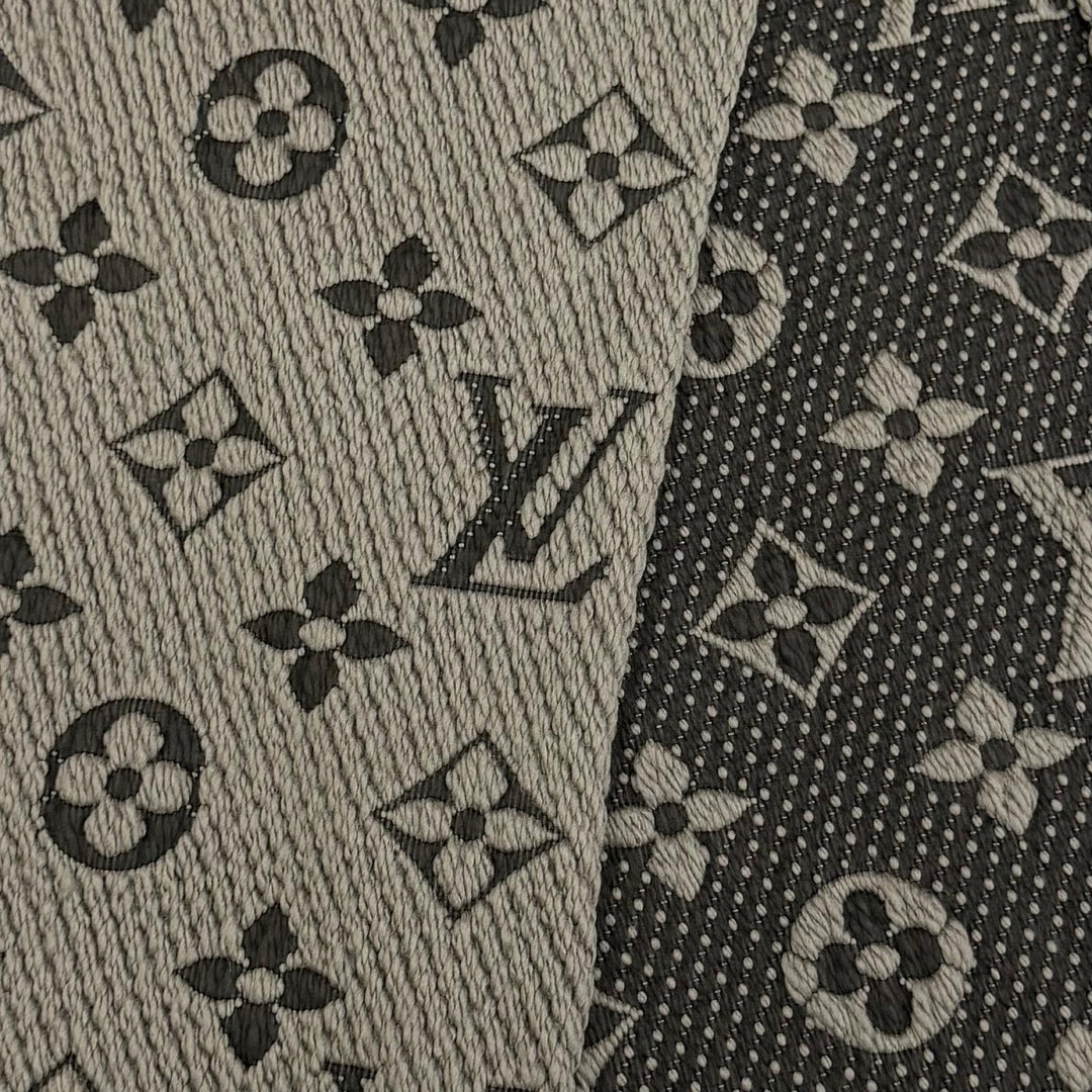 美品☆LOUIS VUITTON ルイヴィトン M72242 エシャルプ・ロゴマニア ウール シルク ヴェローヌ マフラー イタリア製 正規品 レディース