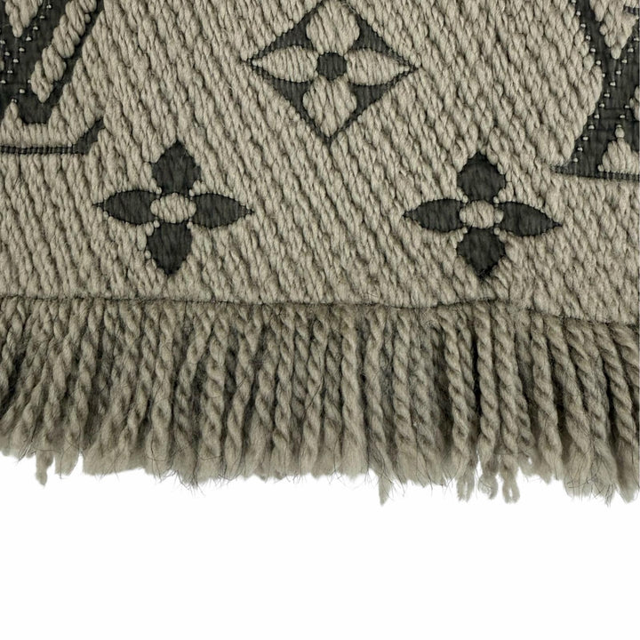美品☆LOUIS VUITTON ルイヴィトン M72242 エシャルプ・ロゴマニア ウール シルク ヴェローヌ マフラー イタリア製 正規品 レディース