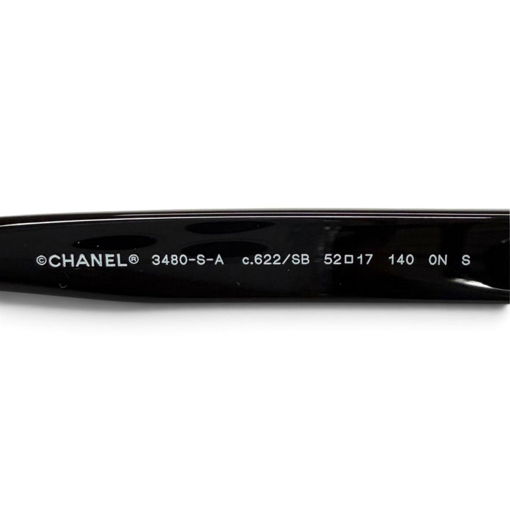 極美品★CHANEL シャネル 3480-S-A 小松菜奈着用モデル ココマーク バタフライシェイプ メガネ 眼鏡 アイウェア ブラック 52□17 140