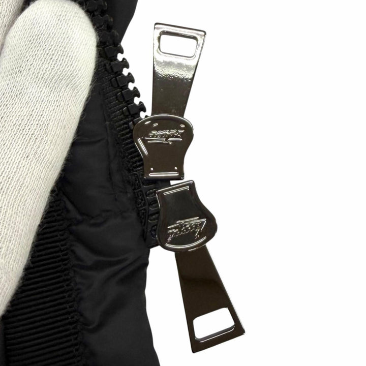 極美品★MONCLER モンクレール 2023年製 エルミンヌ フード・ロゴワッペン付 ダウンコート ブラック 1 正規品 ガーメント・ハンガー付