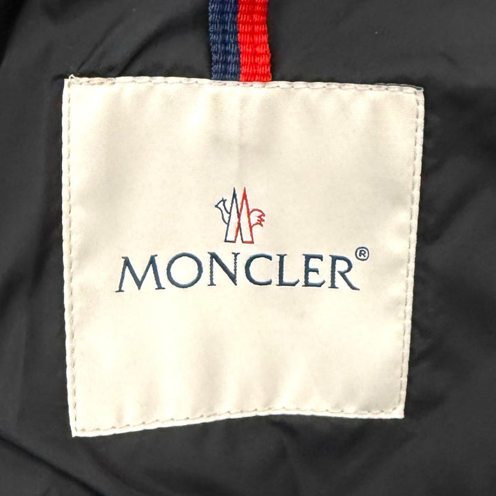 極美品★MONCLER モンクレール 2023年製 FLAMETTE ワッペン付 フード収納可能 ロングダウンコート 3 正規品 ガーメント・ハンガー付
