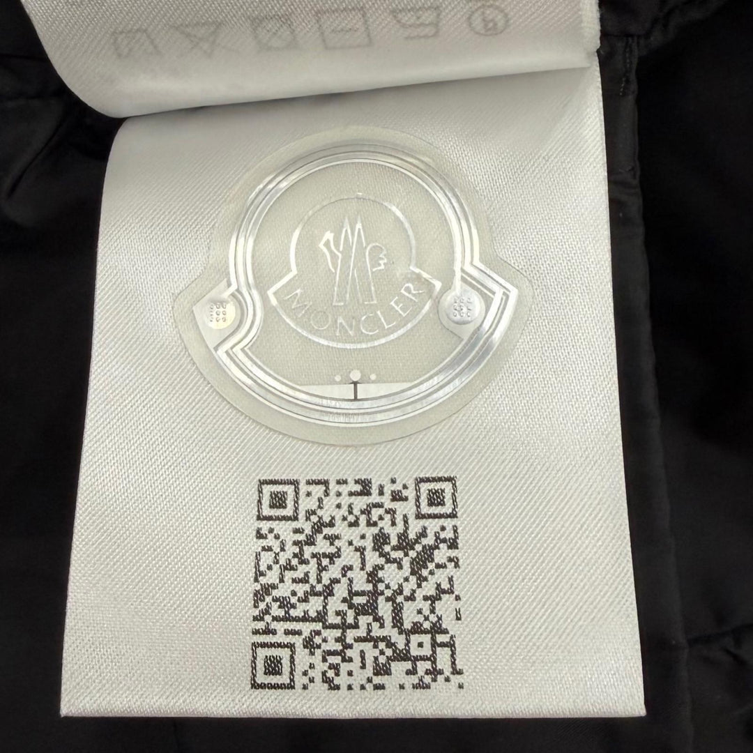 極美品★MONCLER モンクレール 2023年製 FLAMETTE ワッペン付 フード収納可能 ロングダウンコート 3 正規品 ガーメント・ハンガー付