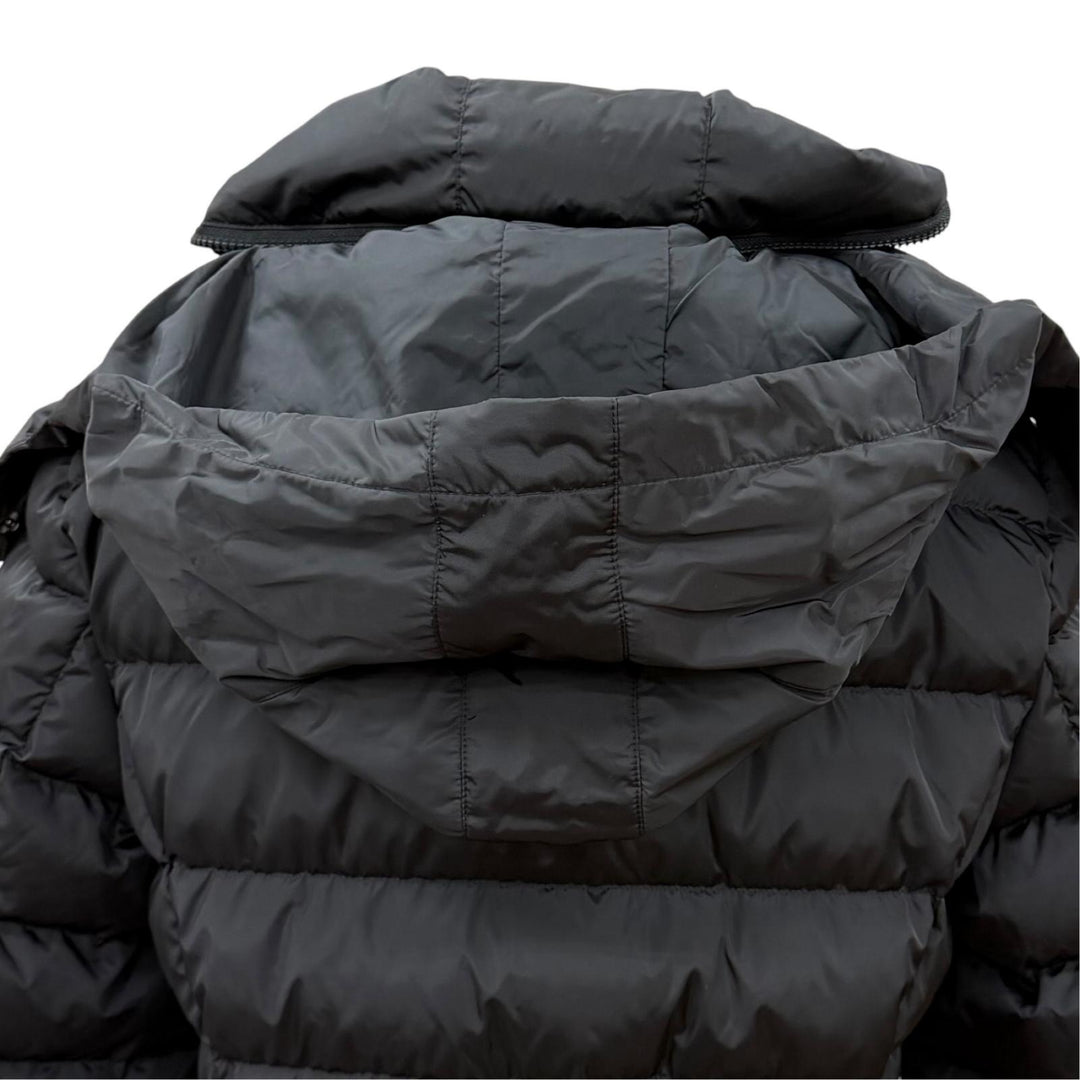 極美品★MONCLER モンクレール 2023年製 FLAMETTE ワッペン付 フード収納可能 ロングダウンコート 3 正規品 ガーメント・ハンガー付