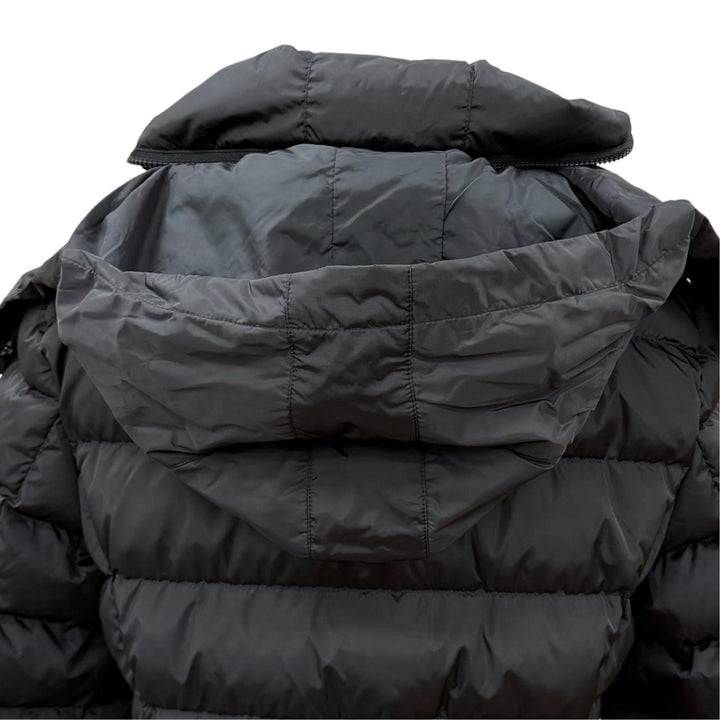 極美品★MONCLER モンクレール 2023年製 FLAMETTE ワッペン付 フード収納可能 ロングダウンコート 3 正規品 ガーメント・ハンガー付