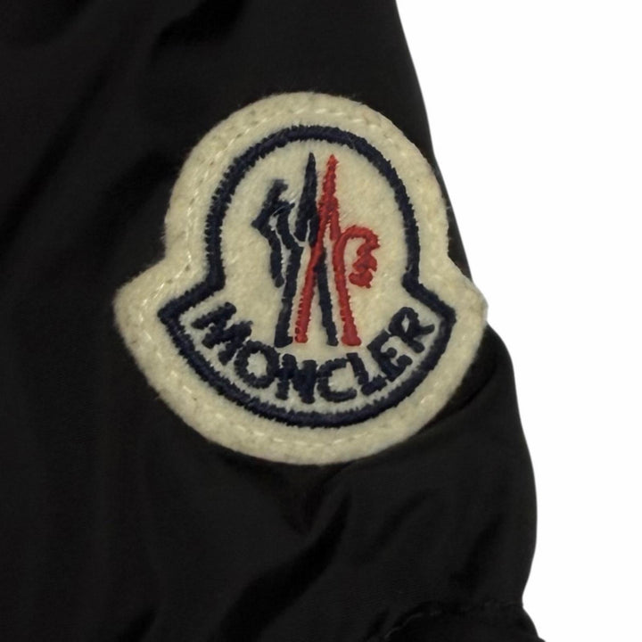 極美品★MONCLER モンクレール 2023年製 FLAMETTE ワッペン付 フード収納可能 ロングダウンコート 3 正規品 ガーメント・ハンガー付