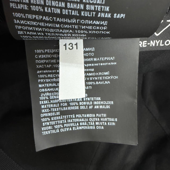 極美品□PRADA プラダ 2023年製 2HC274 一部牛革 RE-NYLON トライアングルロゴ ベースボールキャップ ブラック XL イタリア製 正規品