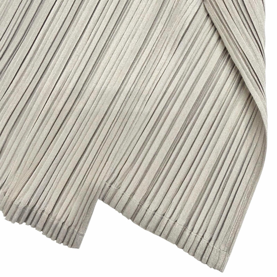 未使用品△PLEATS PLEASE プリーツプリーズ イッセイミヤケ PP91-JT523 ノースリーブ チュニック ワンピース グレー 4 日本製 正規品
