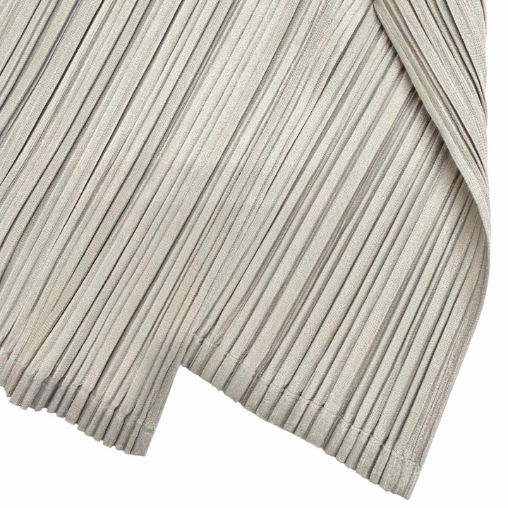 未使用品△PLEATS PLEASE プリーツプリーズ イッセイミヤケ PP91-JT523 ノースリーブ チュニック ワンピース グレー 4 日本製 正規品